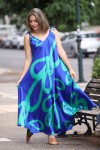 MARINA MAXI SILK DRESS