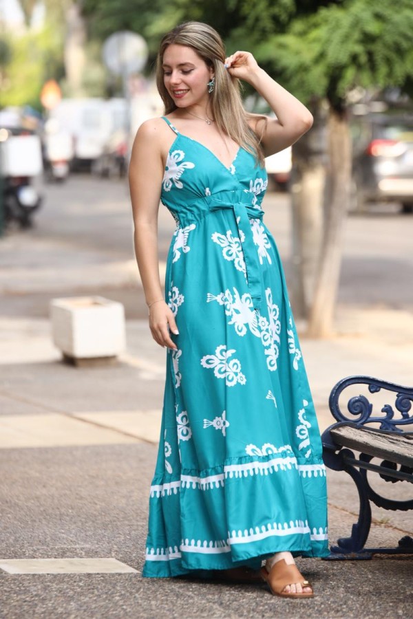 TESA MAXI SILK DRESS