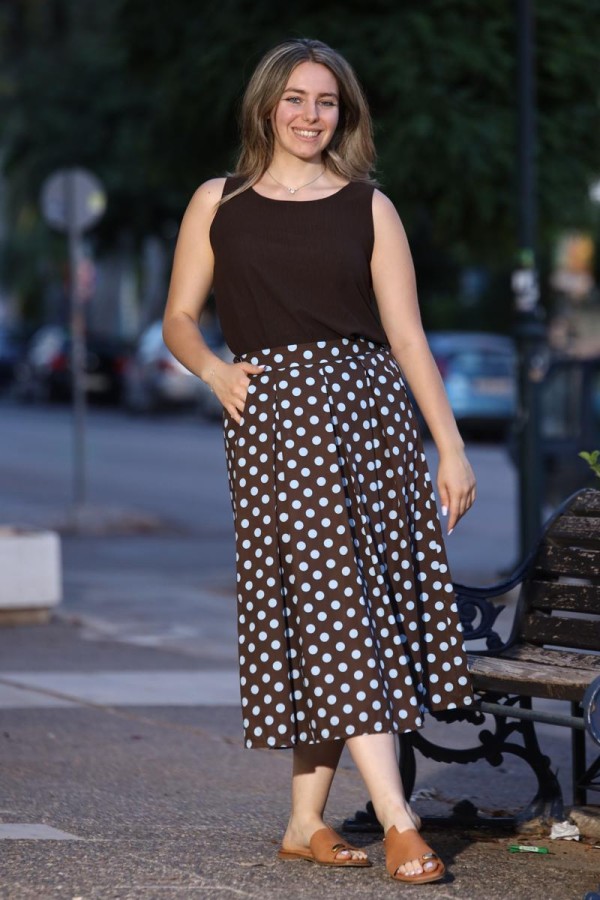 POLKA DOT MIDI ΠΟΥΑ ΦΟΥΣΤΑ