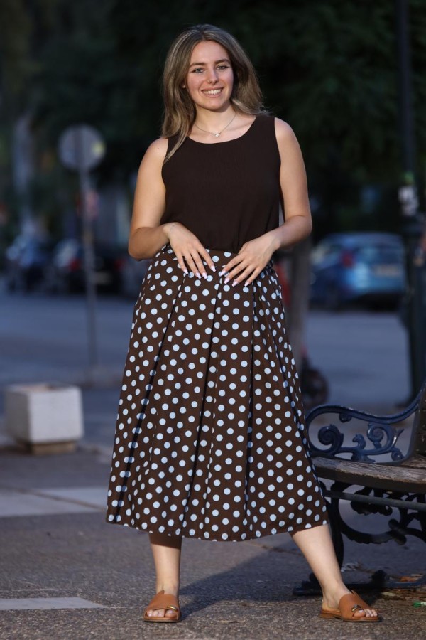 POLKA DOT MIDI ΠΟΥΑ ΦΟΥΣΤΑ