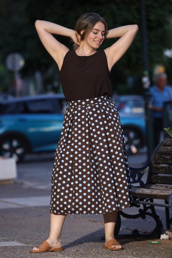 POLKA DOT MIDI ΠΟΥΑ ΦΟΥΣΤΑ