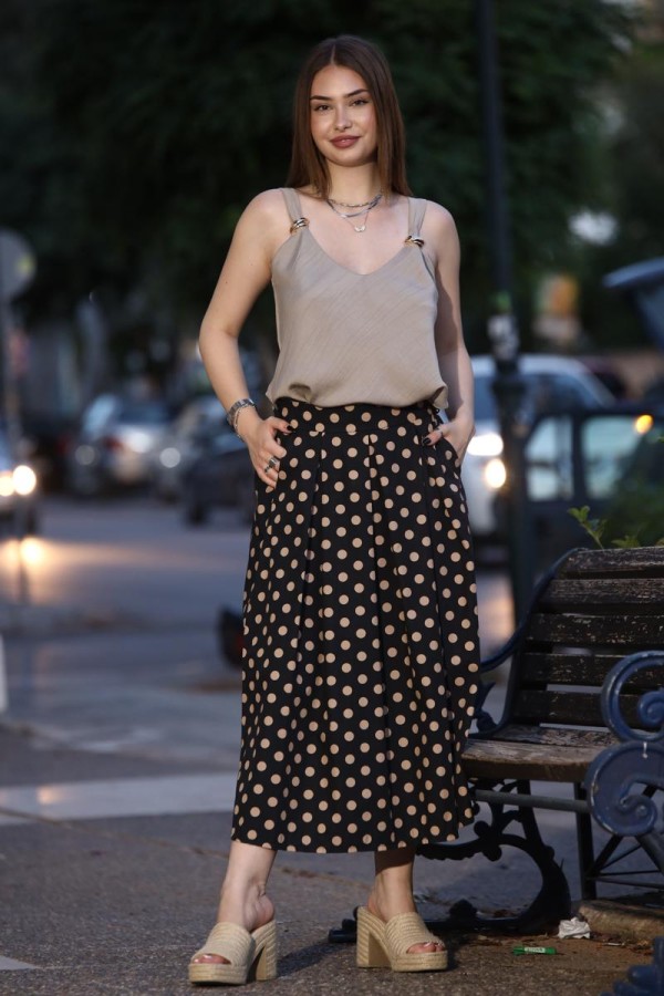 POLKA DOT MIDI ΠΟΥΑ ΦΟΥΣΤΑ