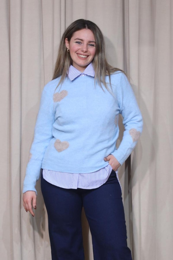 ROUGE ΛΕΠΤΟ ΠΛΕΚΤΟ ΜΕ ΚΑΡΔΙΕΣ