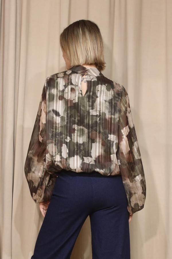 SARLIZ BLOOM ΜΠΛΟΥΖΑ ΜΕ ΛΑΣΤΙΧΟ