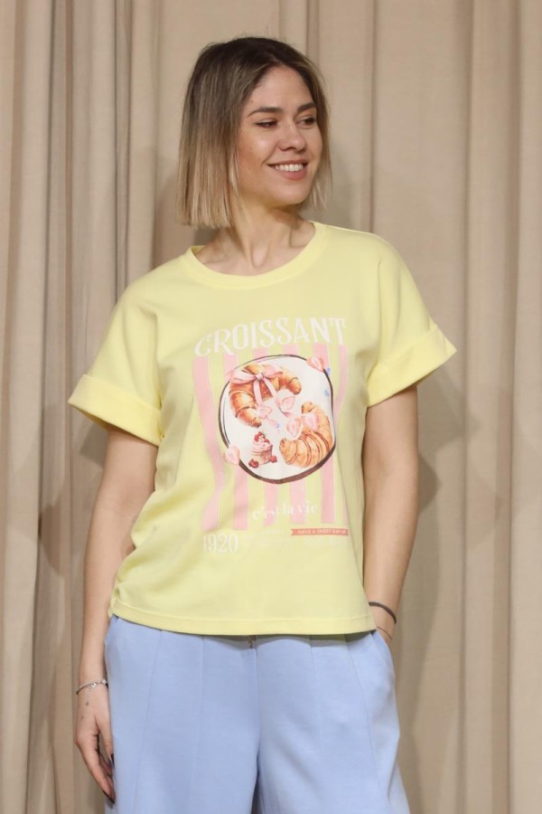 ΜΠΛΟΥΖΑ CROISSANT LOVER