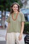 LARIN T-SHIRT ΛΑΙΜΟΚΟΨΗ