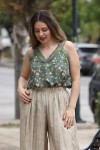 LINGERIE TOP FLORAL ΜΕ ΔΑΝΤΕΛΑ