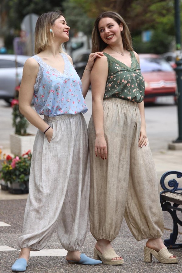 LINGERIE TOP FLORAL ΜΕ ΔΑΝΤΕΛΑ