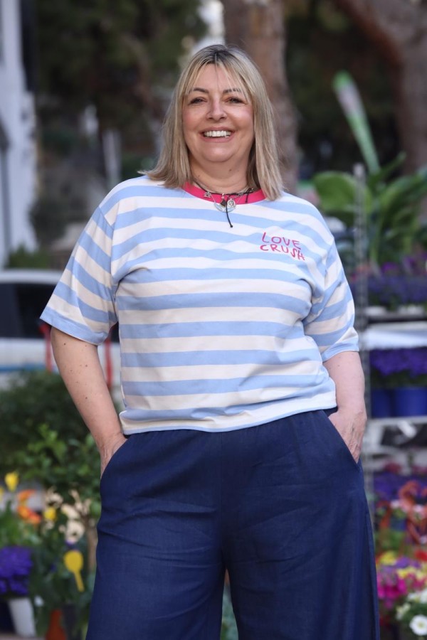 LOVE CRUSH STRIPED TEE
