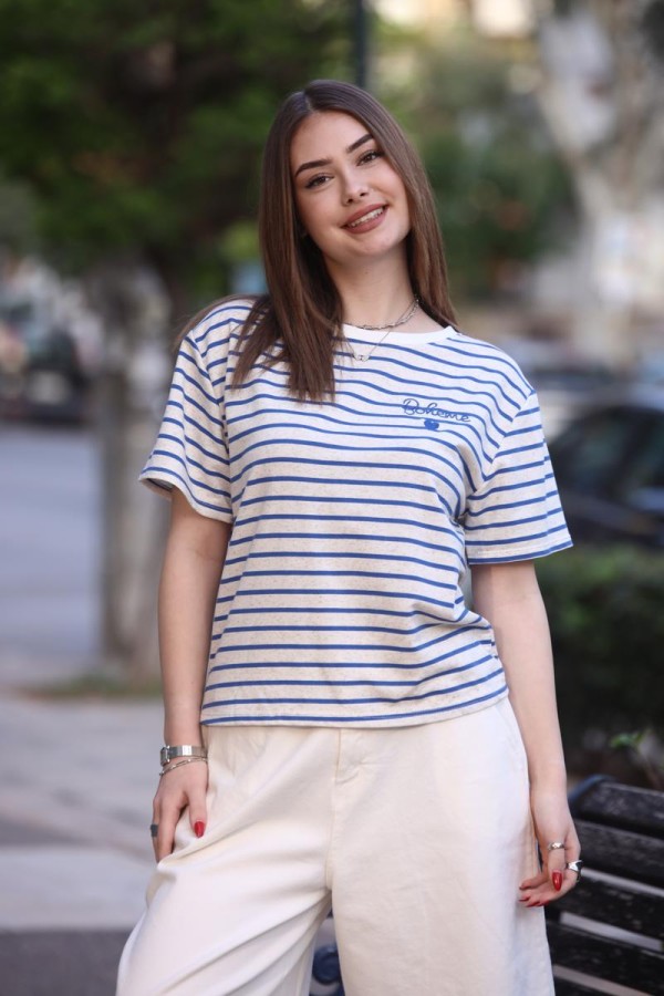 NERY STRIPPED BOHEME T-SHIRT