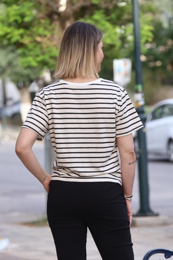 NERY STRIPPED BOHEME T-SHIRT