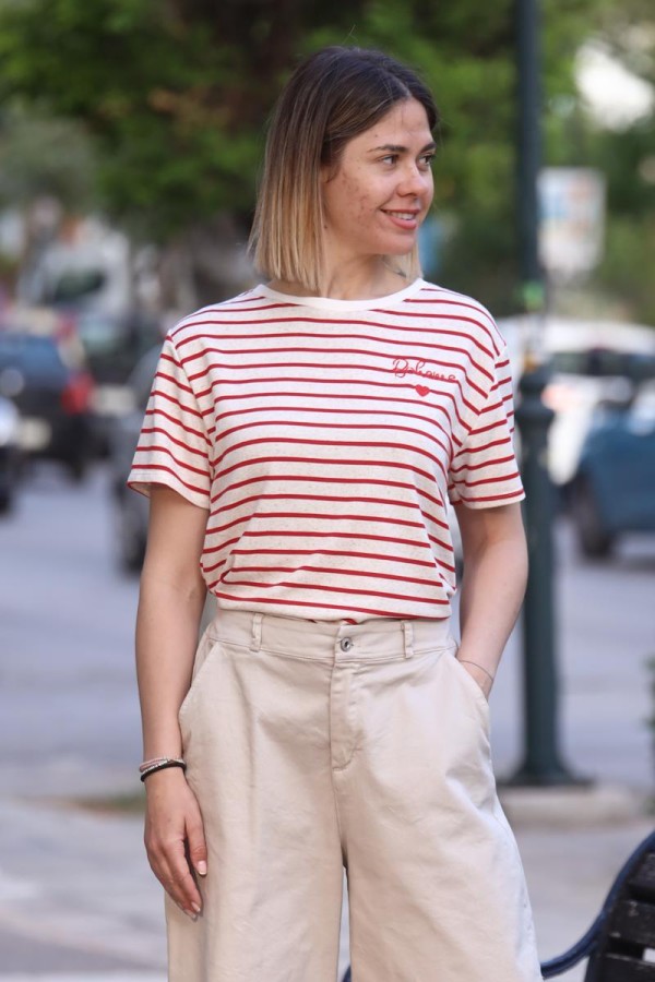 NERY STRIPPED BOHEME T-SHIRT