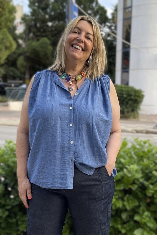 CYRA ΑΜΑΝΙΚΗ ΜΠΛΟΥΖΑ ΜΕ ΚΟΥΜΠΙΑ
