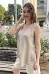 KAIA GOLDEN DETAIL ΑΜΑΝΙΚΟ ΤΟΠ