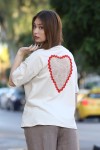 HEART LACE T-SHIRT ΜΕ ΔΑΝΤΕΛΑ
