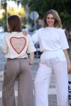 HEART LACE T-SHIRT ΜΕ ΔΑΝΤΕΛΑ