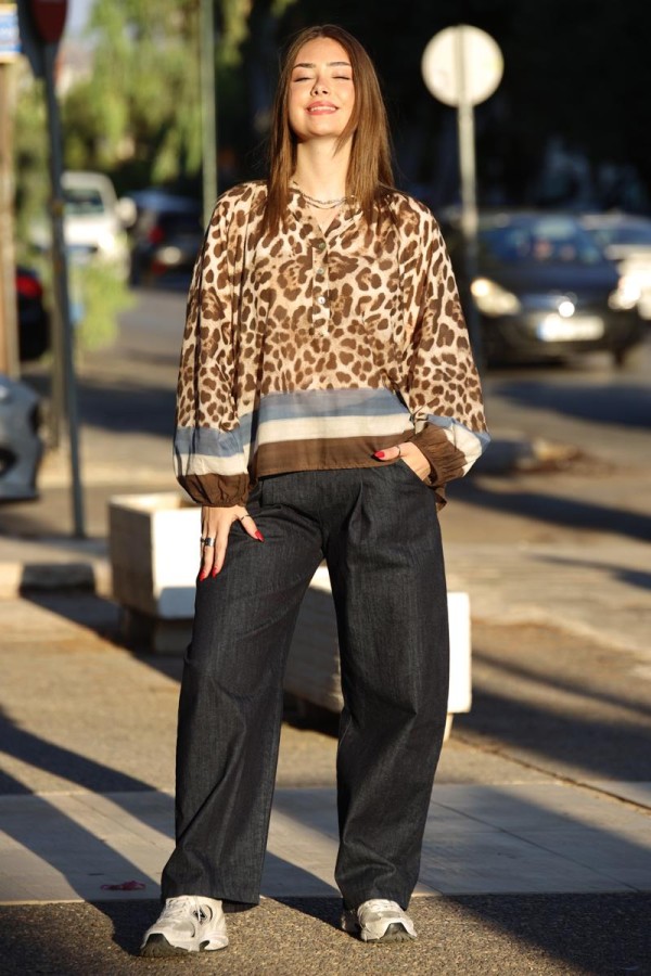 ZENA ANIMAL PRINT ΜΠΛΟΥΖΟΝ
