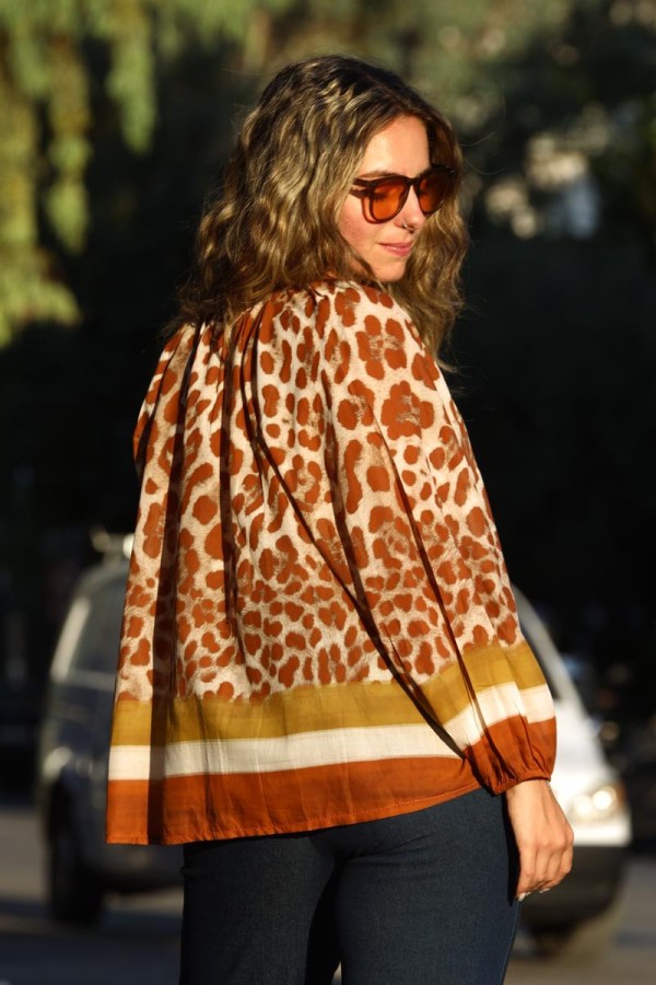 ZENA ANIMAL PRINT ΜΠΛΟΥΖΟΝ