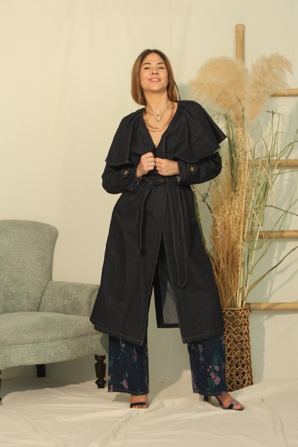 CORIN ΚΑΠΑΡΝΤΙΝΑ DENIM ΜΕ ΒΟΛΑΝ