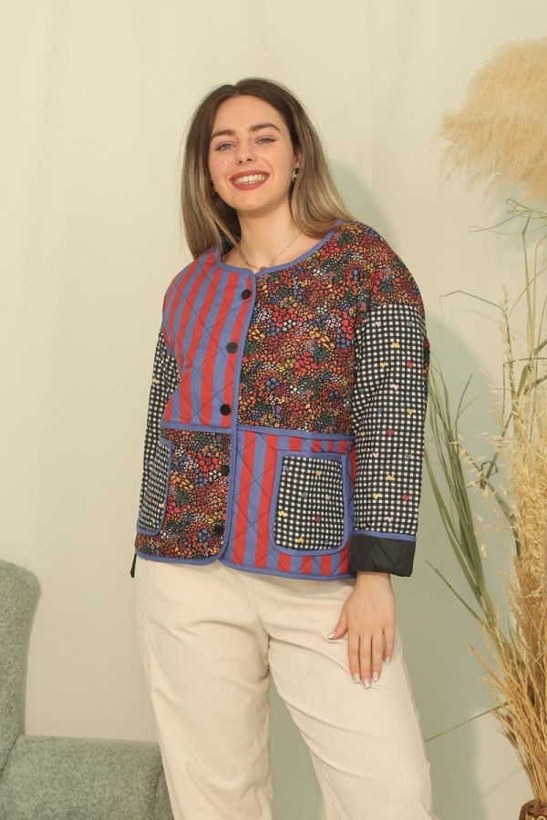 QUINN ΚΑΠΙΤΟΝΕ JACKET PATCHWORK
