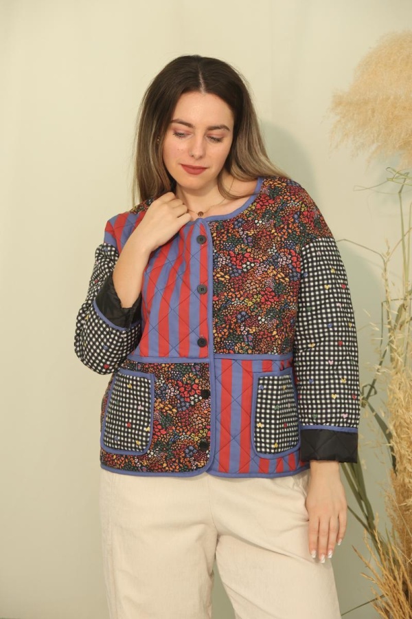 QUINN ΚΑΠΙΤΟΝΕ JACKET PATCHWORK