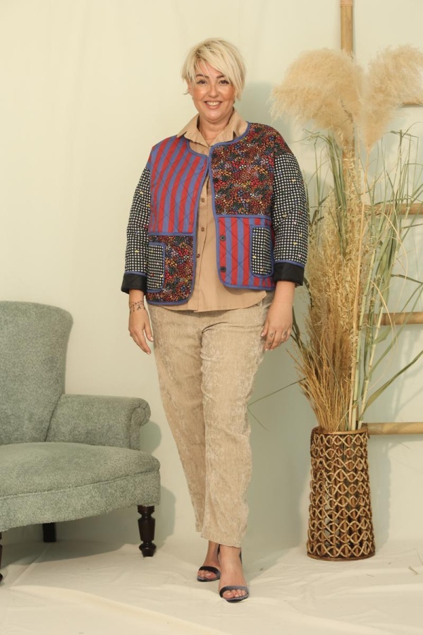 QUINN ΚΑΠΙΤΟΝΕ JACKET PATCHWORK