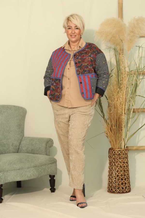 QUINN ΚΑΠΙΤΟΝΕ JACKET PATCHWORK
