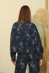 AURA ΤΖΙΝ JACKET ΜΕ ΦΛΟΡΑΛ ΚΕΝΤΗΜΑ