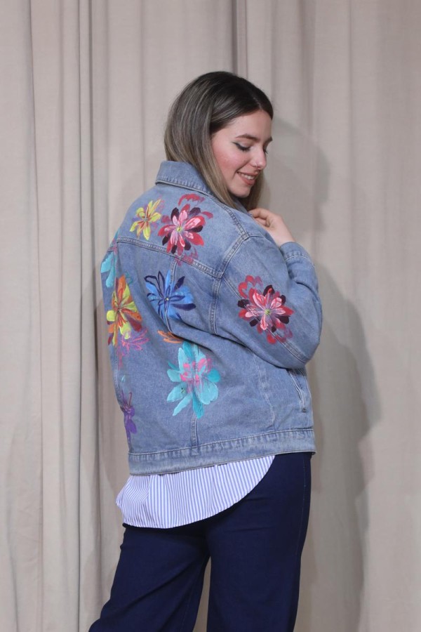 FLOWER POP JEAN JACKET