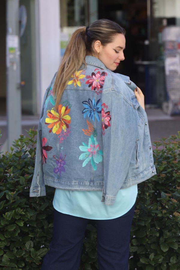 FLOWER POP JEAN JACKET