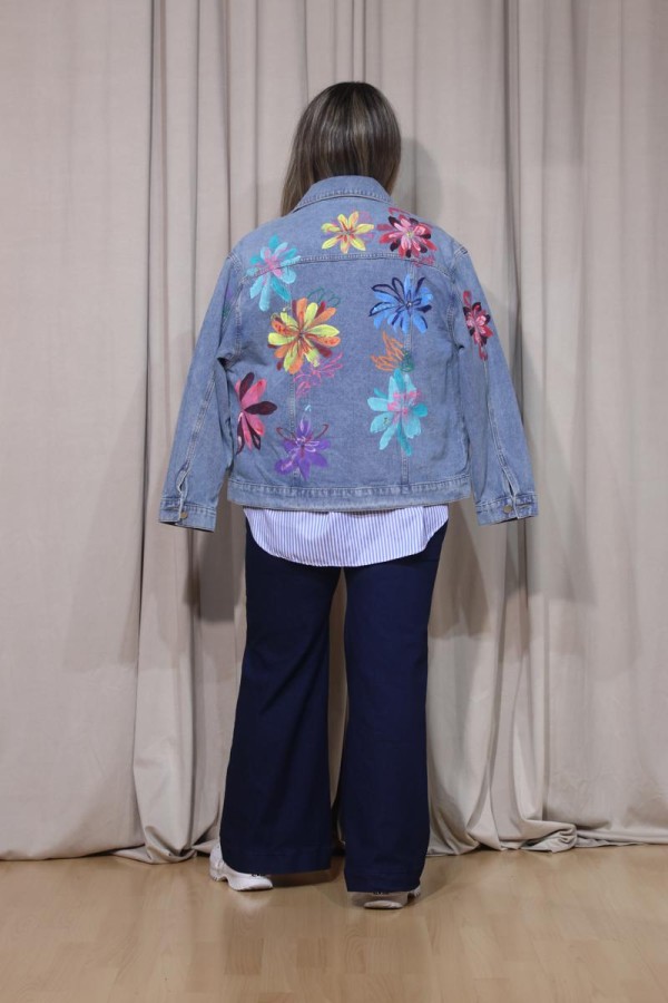 FLOWER POP JEAN JACKET