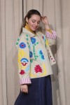 FOLK POP JACKET ΜΕ ΚΕΝΤΗΜΑΤΑ