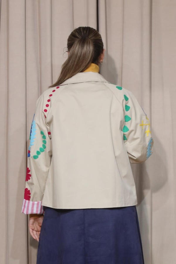 FOLK POP JACKET ΜΕ ΚΕΝΤΗΜΑΤΑ