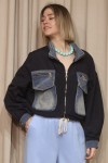 DENIM FUSION BOMBER JACKET