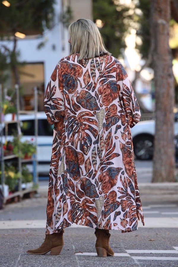 PALMA MAXI SILK KIMONO
