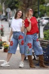 POPPY FLORAL DENIM ΒΕΡΜΟΥΔΑ