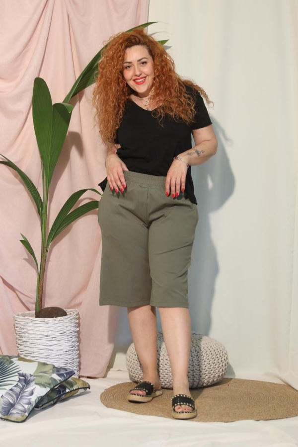 KALLIA COTTON ΒΕΡΜΟΥΔΑ ME ΛΑΣΤΙΧΟ