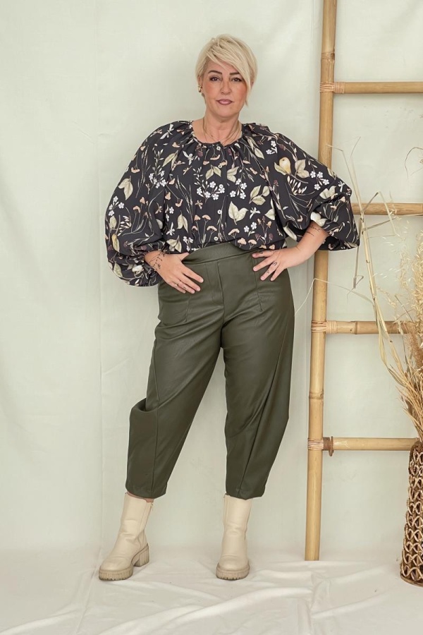MILA BOTTLE ECO LEATHER PANTS