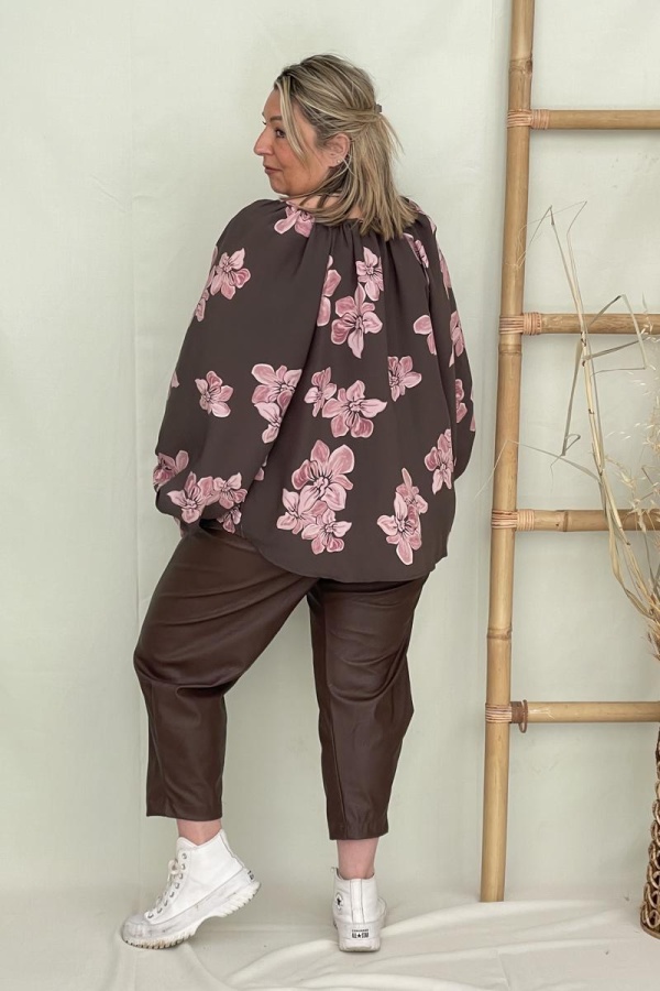 MILA BOTTLE ECO LEATHER PANTS