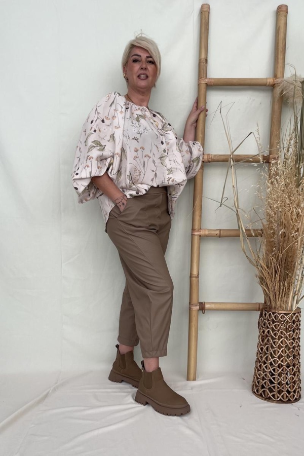 MILA BOTTLE ECO LEATHER PANTS