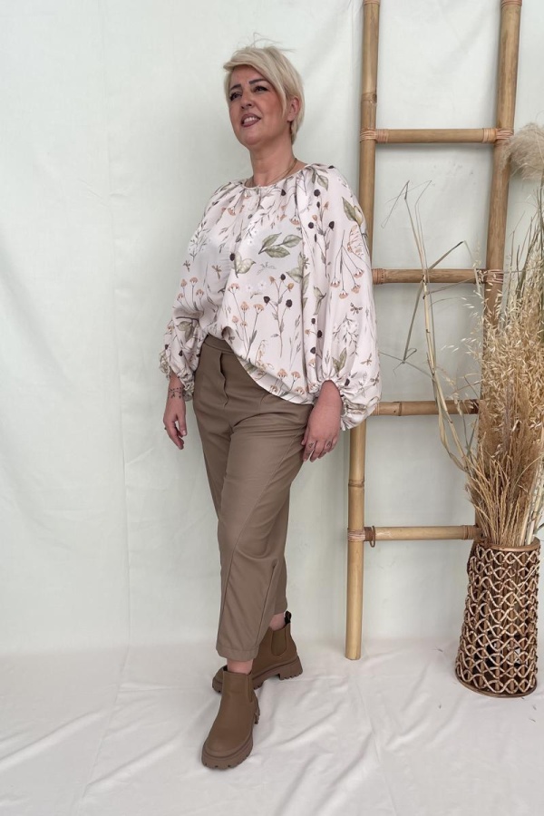 MILA BOTTLE ECO LEATHER PANTS