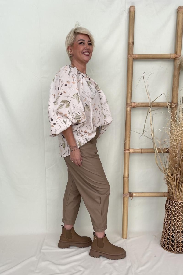 MILA BOTTLE ECO LEATHER PANTS