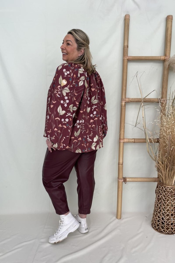 MILA BOTTLE ECO LEATHER PANTS