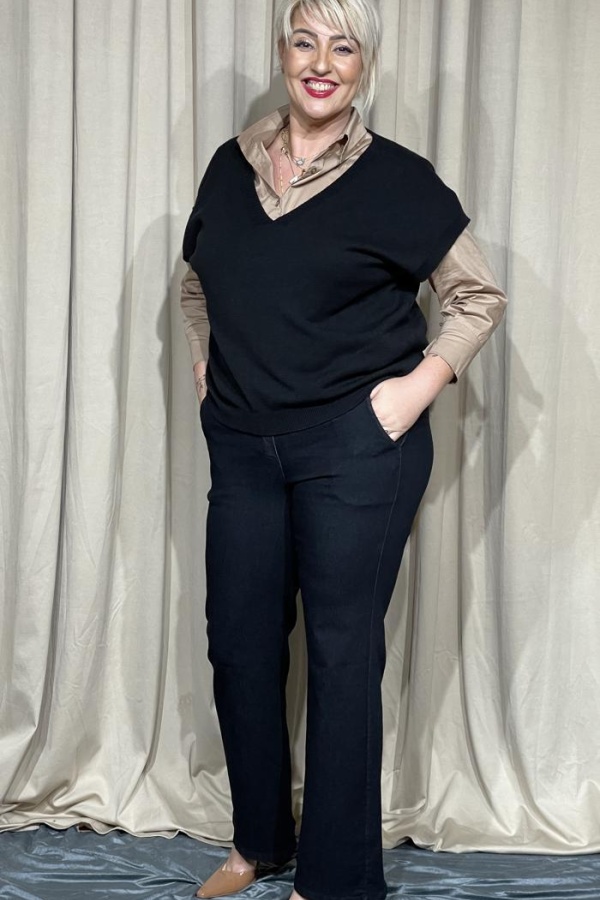 FENIA ΠΑΝΤΕΛΟΝΙ DENIM ΕΛΑΣΤΙΚΟ 