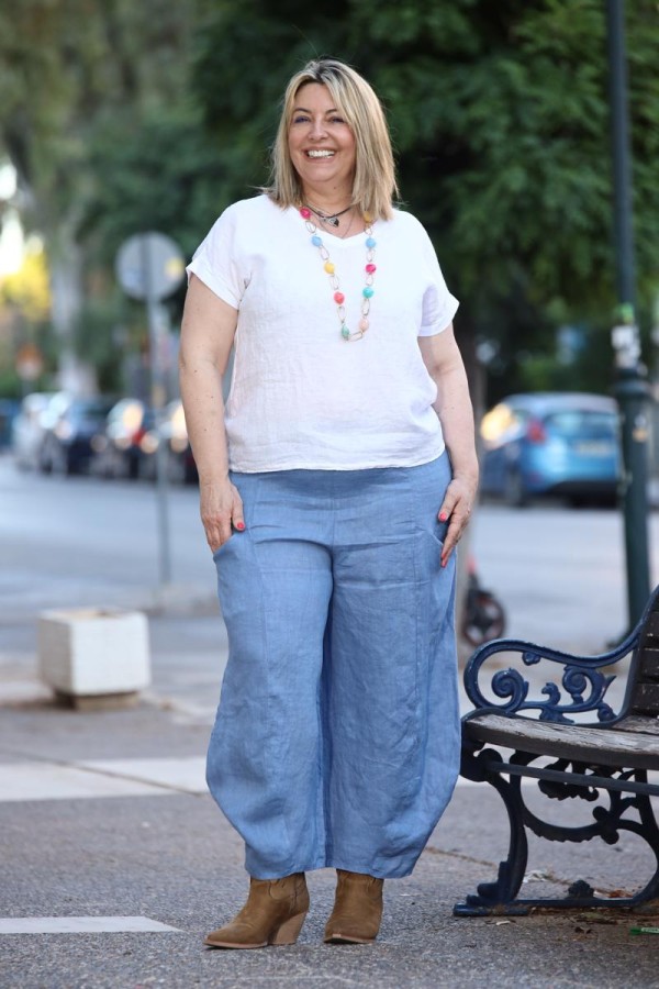 FIORE ΛΙΝΗ BAGGY ΠΑΝΤΕΛΟΝΑ