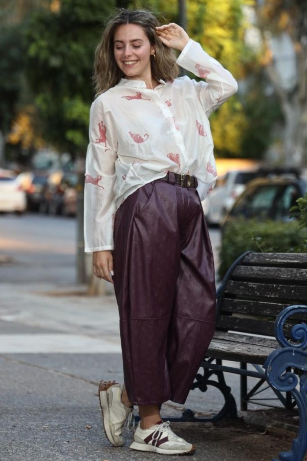 EMINA ECO LEATHER PANTS
