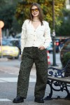 LEONA ANIMAL PRINT DENIM PANTS