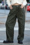 LEONA ANIMAL PRINT DENIM PANTS