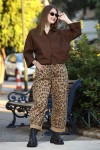 LEONA ANIMAL PRINT DENIM PANTS