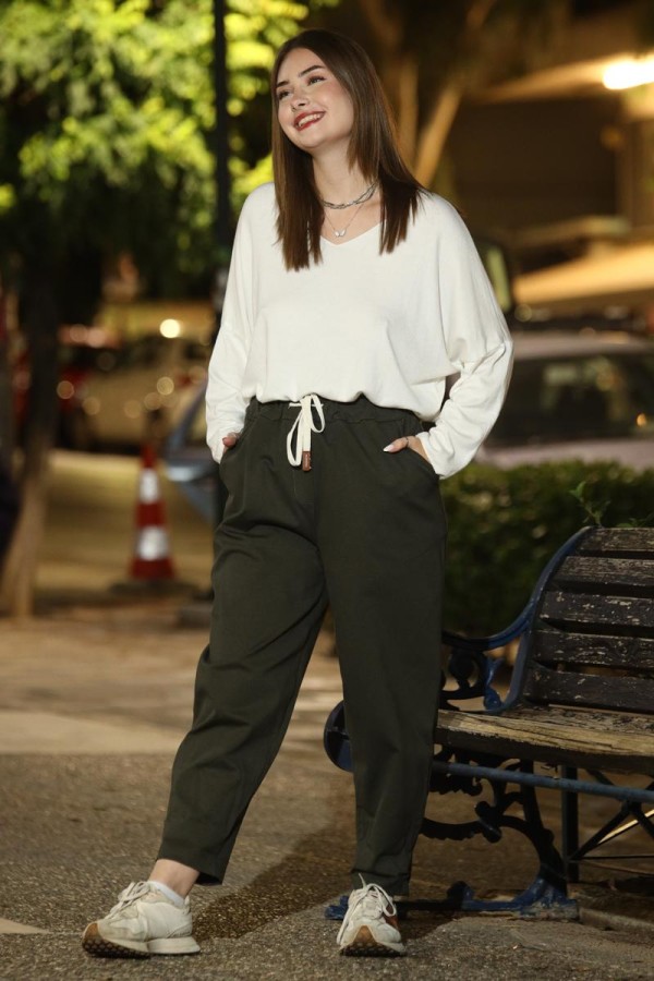 LOREN CASUAL ΒΑΜΒΑΚΕΡΟ ΠΑΝΤΕΛΟΝΙ